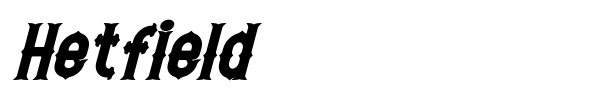 Hetfield font preview